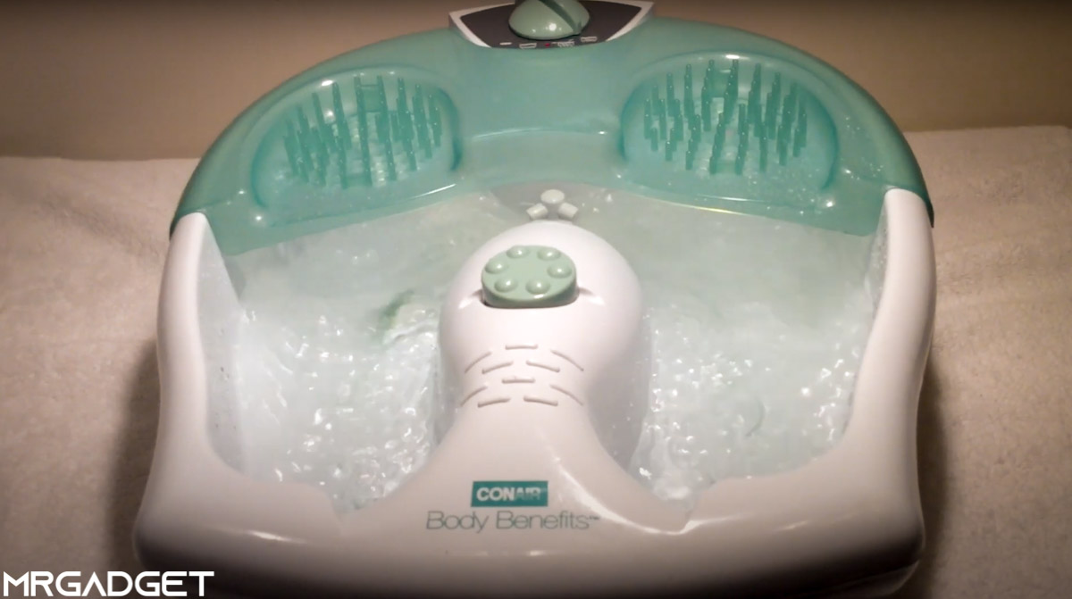 Reviewing the Conair foot spa in person